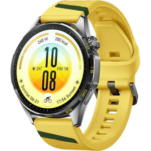 Huawei WATCH GT 7 Smartwatch, roestvrijstalen voorkant, zwarte plastic achterkant, 46 mm