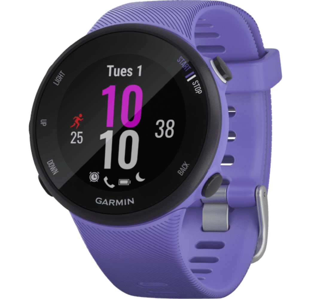 Morado Garmin Forerunner 45S Smartwatch, termoplástico, 20 mm.1