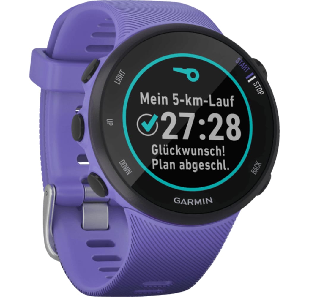 Morado Garmin Forerunner 45S Smartwatch, termoplástico, 20 mm.3