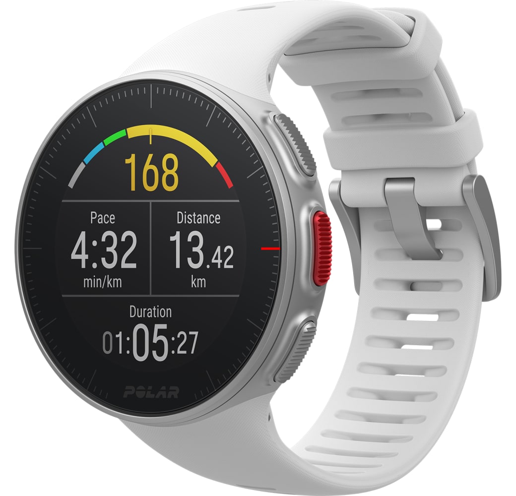 White Polar Vantage V Smartwatch, Stainless Steel, 46mm.1