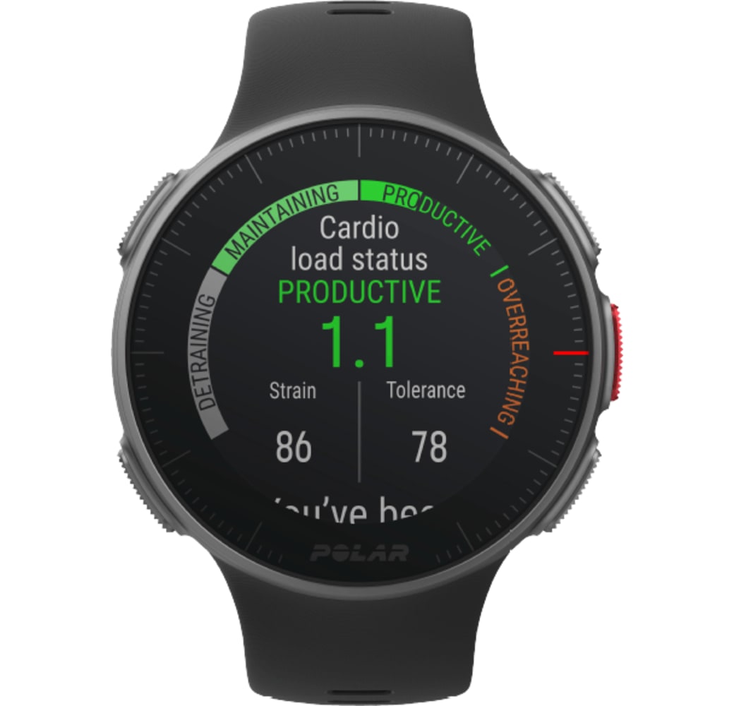 Black Polar Vantage v HR smartwatch, roestvrijstalen, 46 mm.1