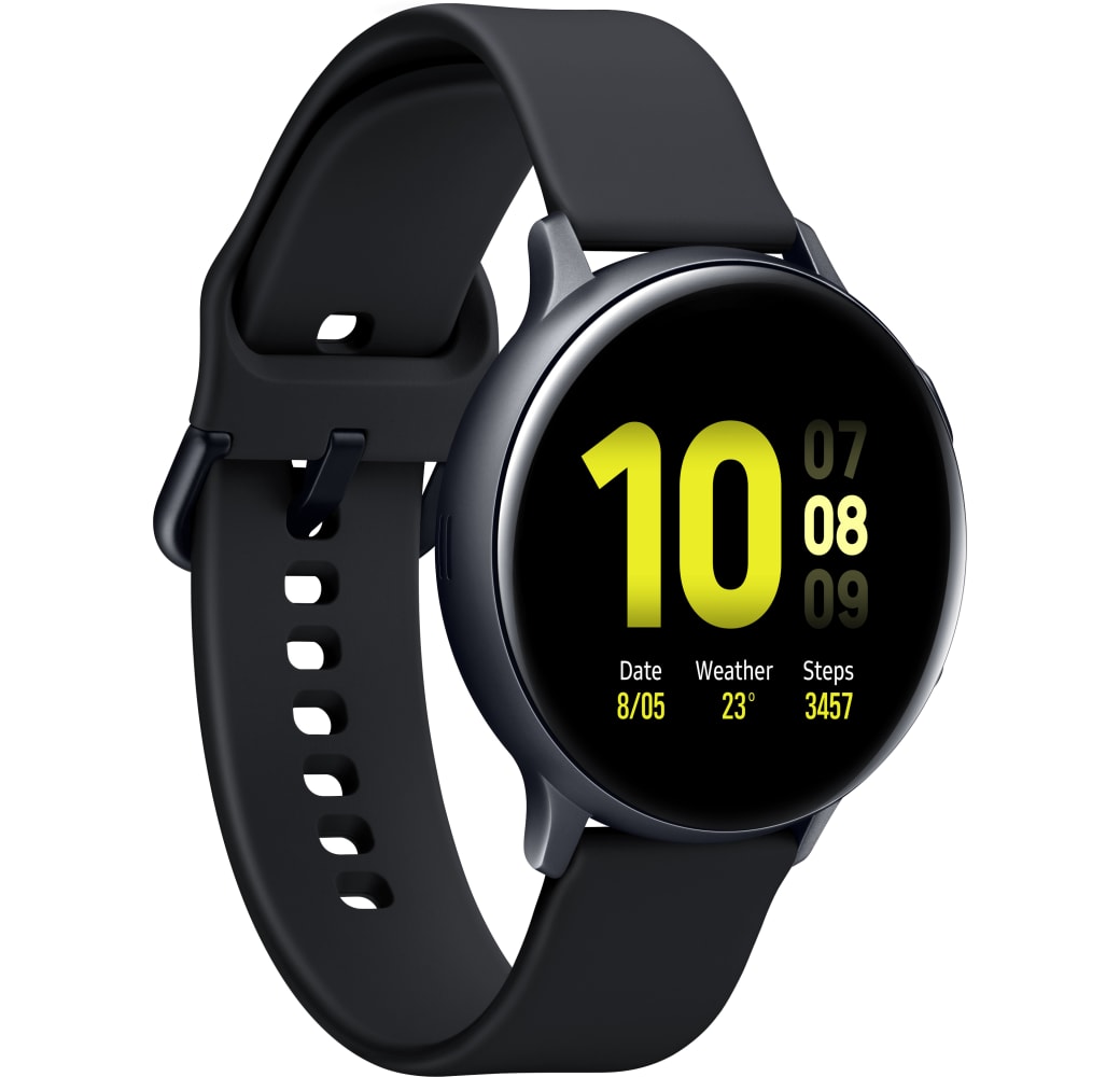 Aqua Black Samsung Galaxy Active2 Smartwatch, correa de aluminio, 44 ​​mm.2