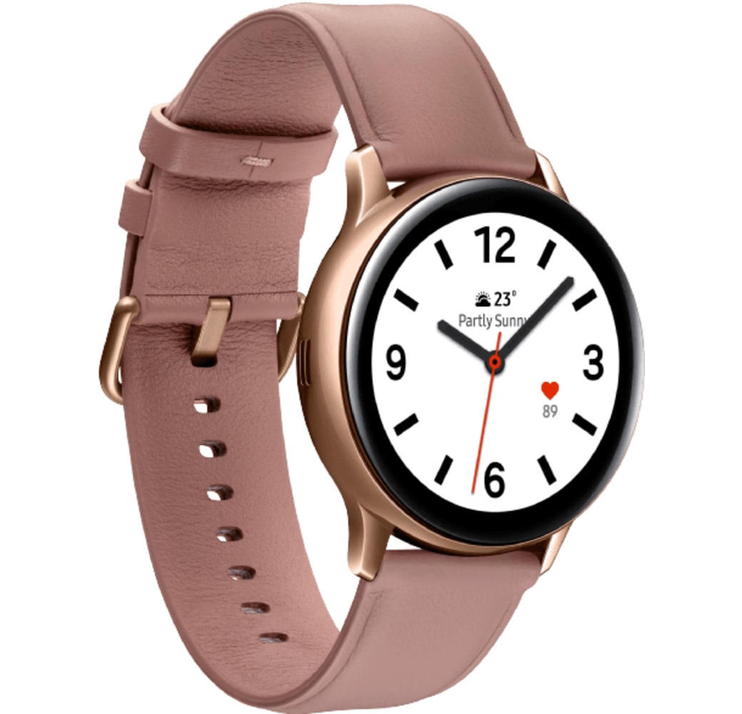 Gold Samsung Galaxy Active2 SmartWatch, roestvrijstalen, 40 mm.2