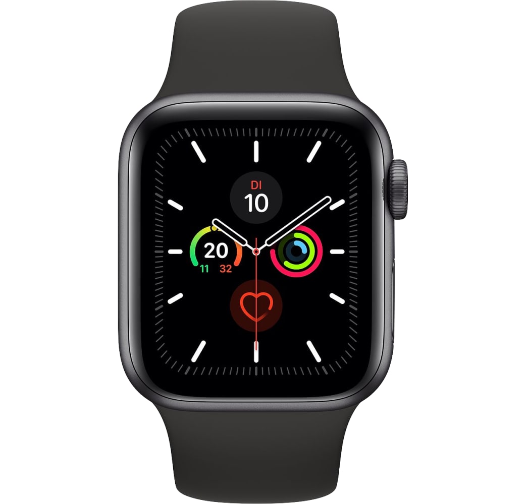 Negro Apple Watch Series 5 GPS, correa de aluminio, 40 mm.1