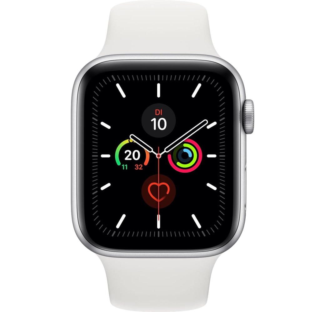 White Apple Watch Series 5 GPS + Cellular, 44mm Aluminium case, Sport band.1