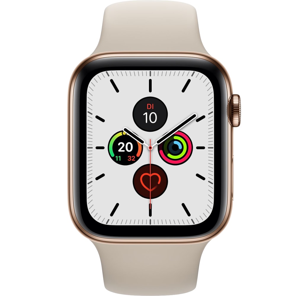 Stone Apple Watch Series 5 GPS + mobiel, Roestvrij Staal Behuizing, 40 mm.1