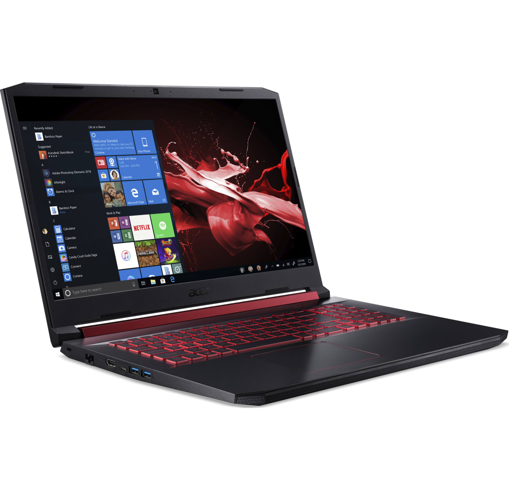 Schwarz / Rot Acer Nitro 5 AN517-51-56EU Gaming Notebook - Intel® Core™ i5-9300H - 8GB - 512GB SSD - NVIDIA® GeForce® GTX™ 1650.3