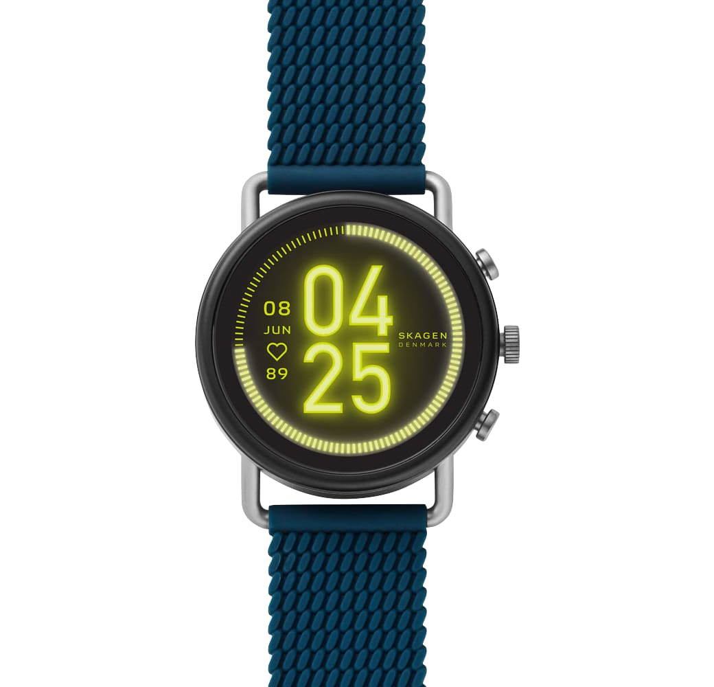 Blau Skagen Falster 3 Smartwatch, Edelstahlgehäuse,  42 mm.1