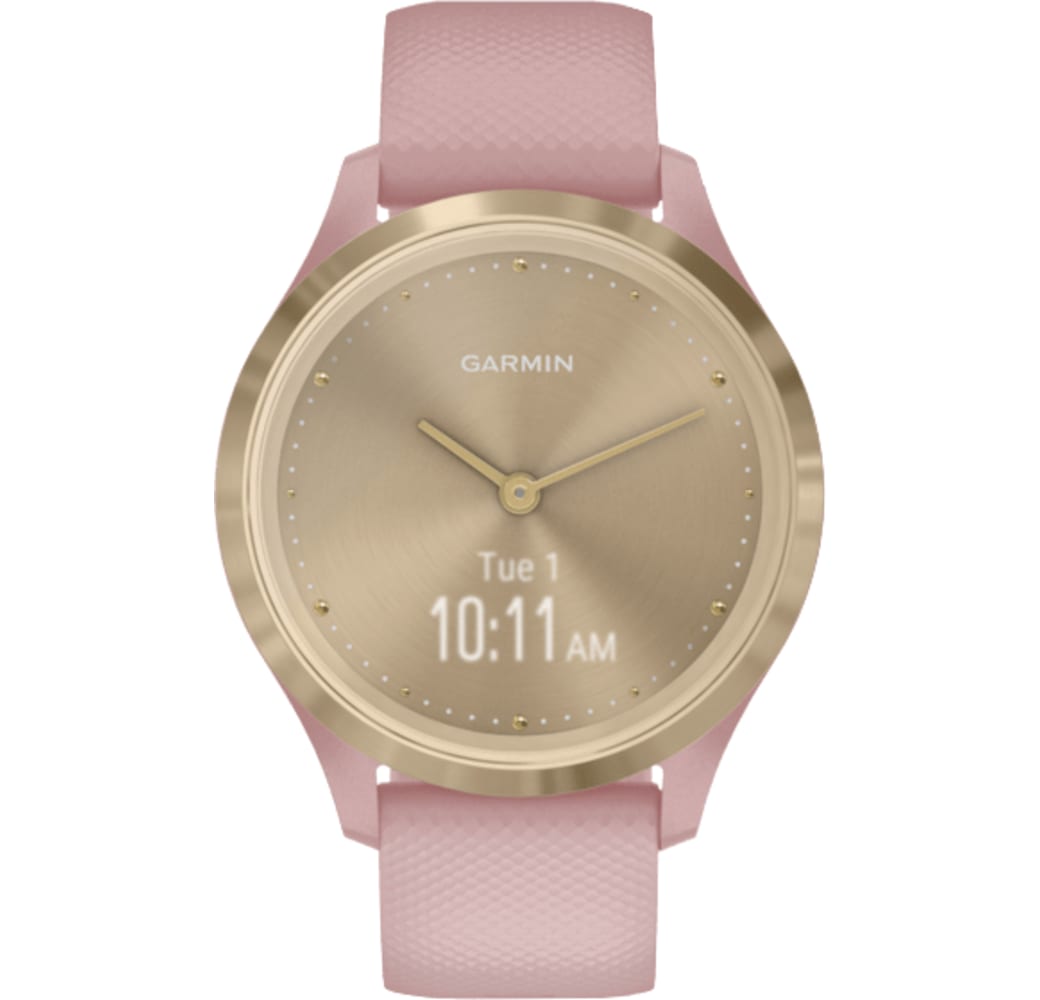 Dust Rose Garmin Vivomove 3s smartwatch, Roestvrij Staal Behuizing, 39 mm.1