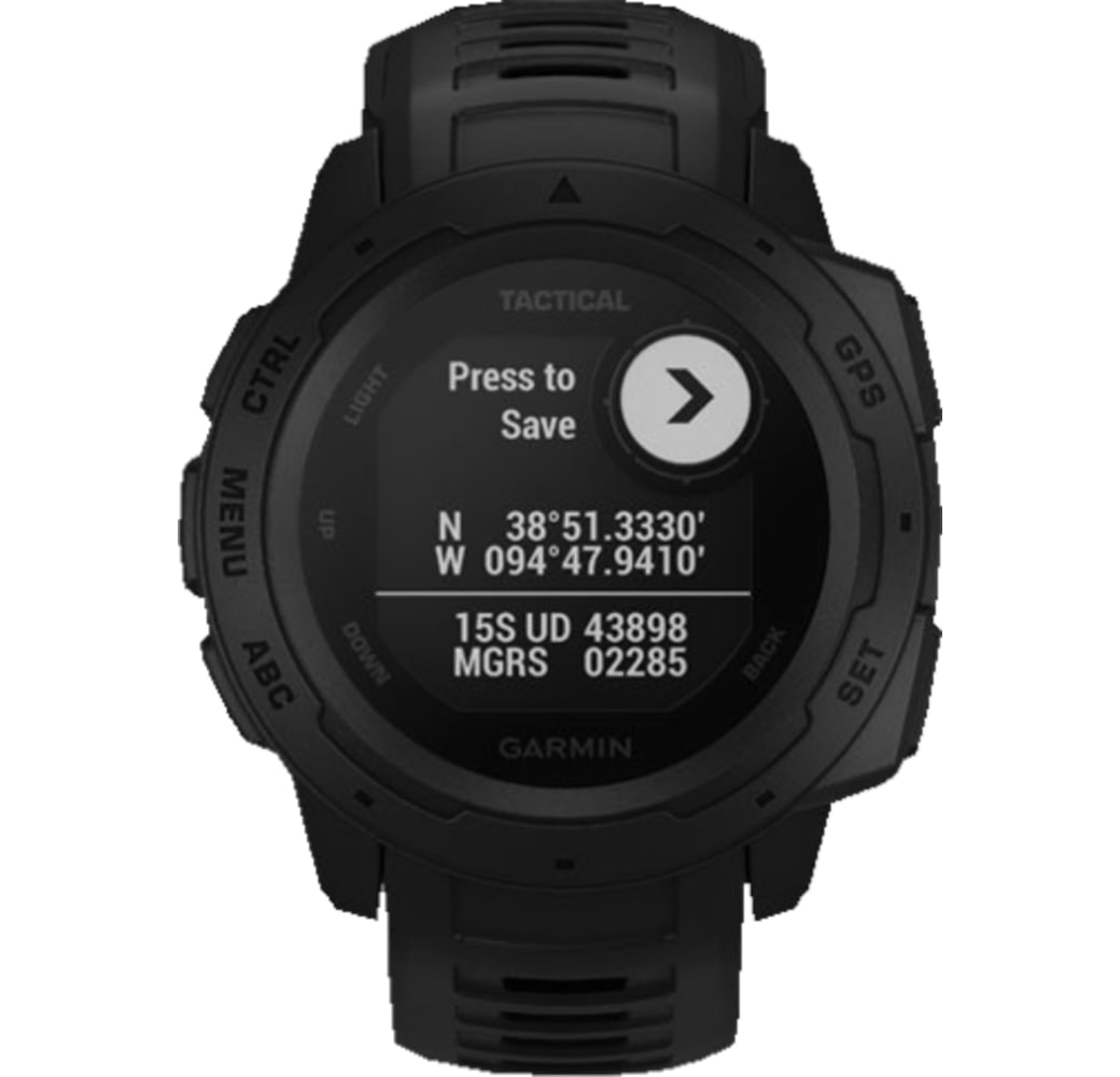 Negro Reloj inteligente Garmin Instinct-Tactical Edition, polímero reforzado con fibra, 45 mm.3