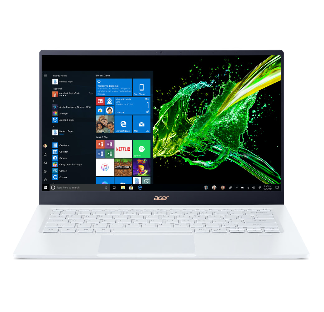 White Acer Swift 5 SF514-54GT-707Z Laptop - Intel® Core™ i7-1065G7 - 16GB - 1TB SSD - NVIDIA® GeForce® MX250.1