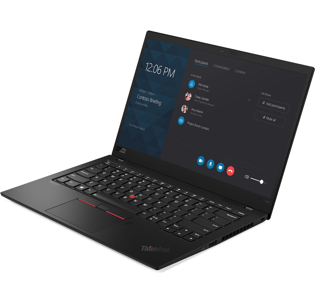 Black Lenovo ThinkPad X1 Carbon G7.2