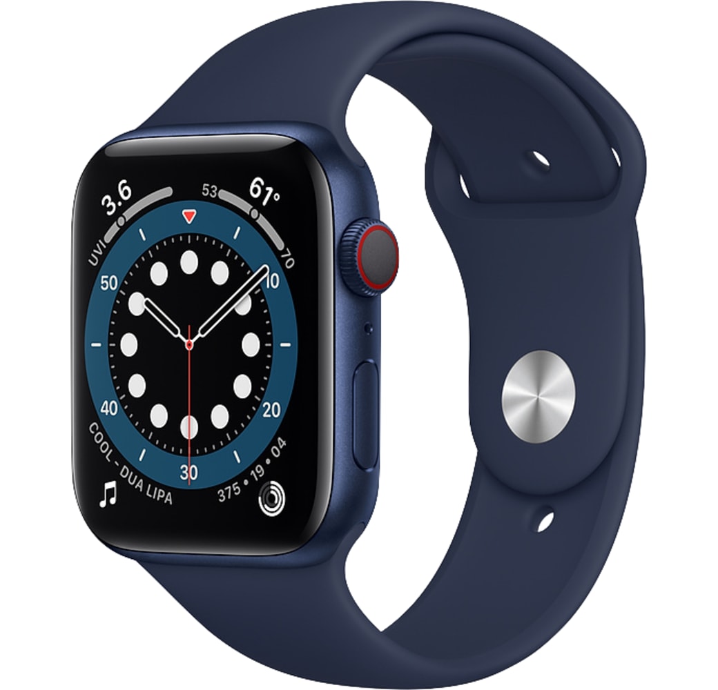 Donkere marine Apple Watch Series 6 GPS + Cellular, Aluminium behuizing, 44mm.1