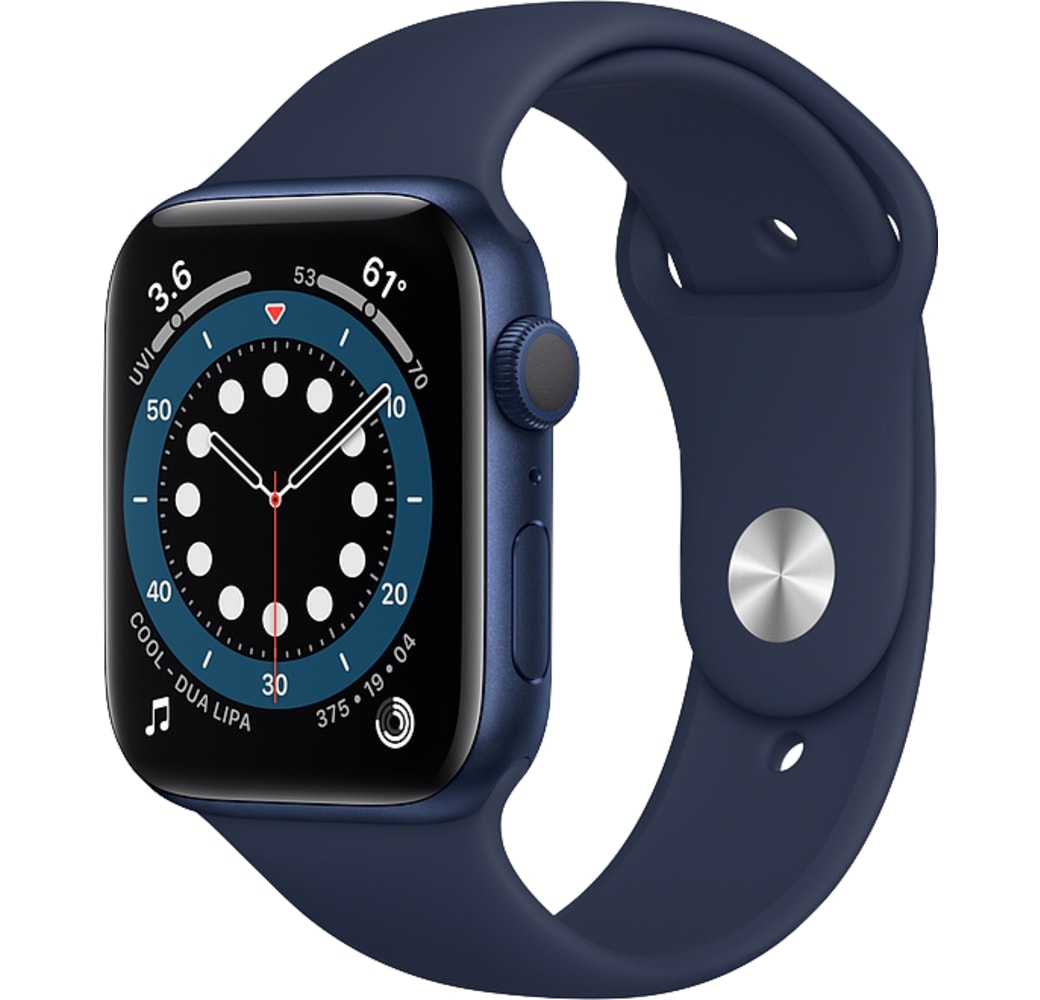 Donkere marine Apple Watch Series 6 GPS, Aluminium behuizing, 44 mm.1