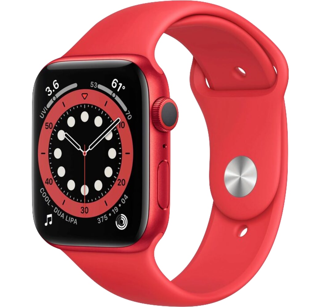 Rojo Apple Watch Series 6 GPS, correa de aliminio, , 44 ​​mm.1