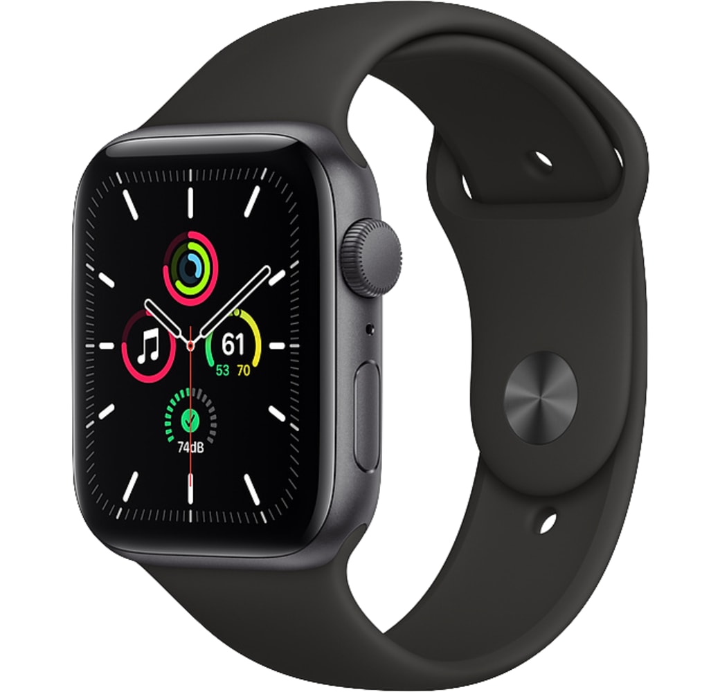 Negro Apple Watch SE GPS, caja de Aluminio, 40 mm.1