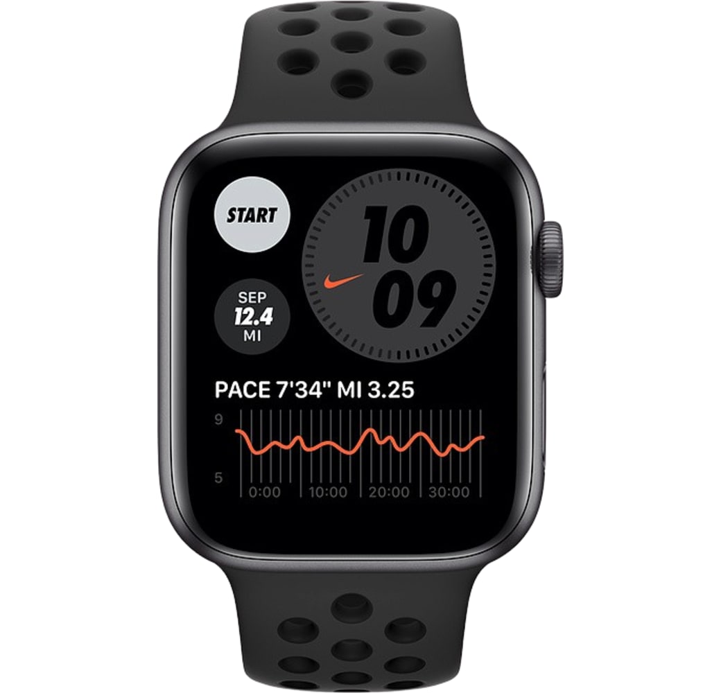 Antraciet / zwart Apple Watch Nike Series 6 GPS, Aluminium behuizing, 44 mm.2