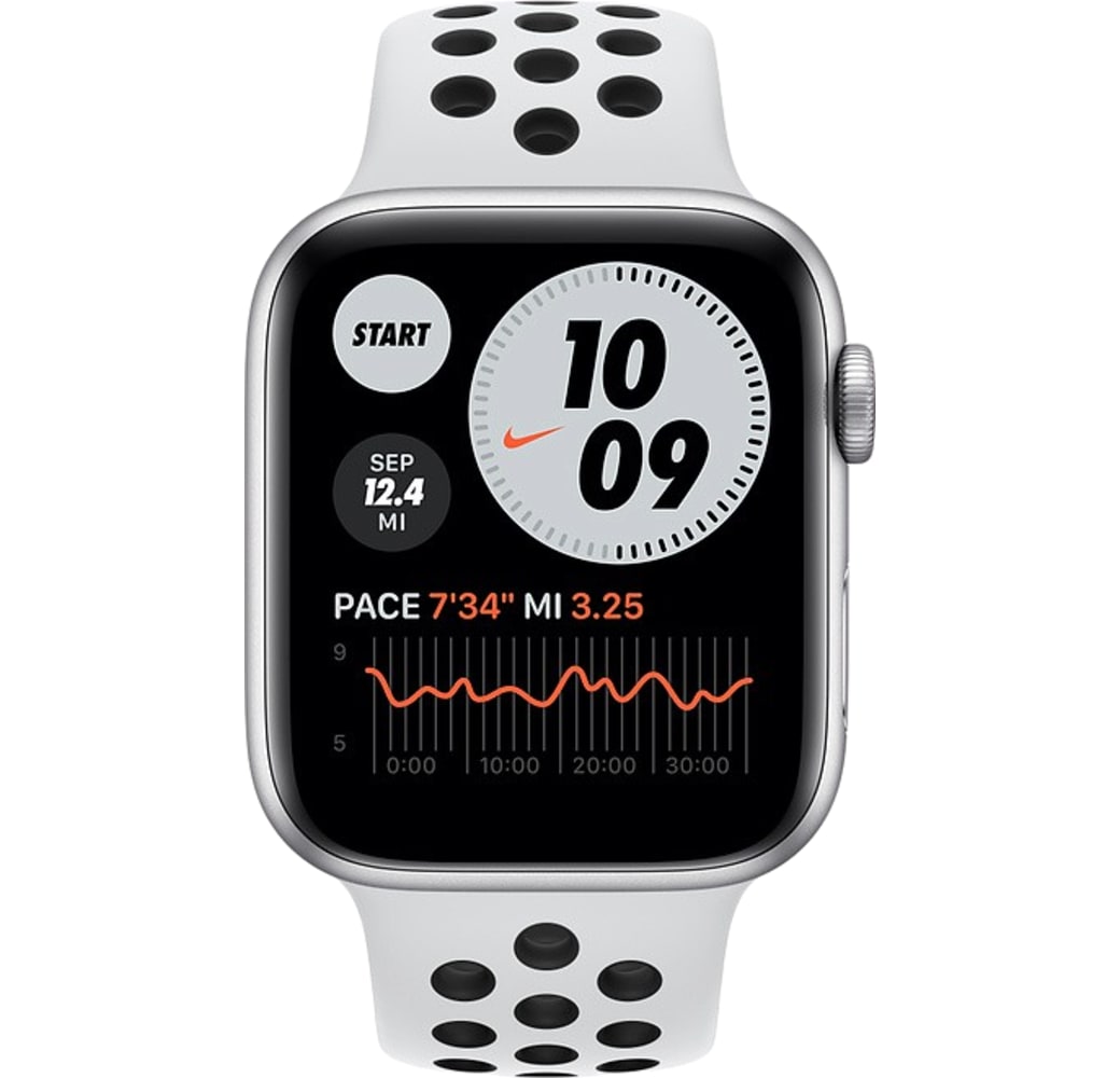 Rent Apple Watch Nike Series 6 GPS, Aluminium case, 44mm from