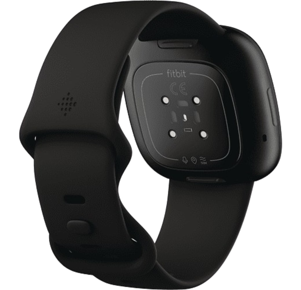 Negro Fitbit Versa 3 Smartwatch, correa de aluminio, 41 mm.4