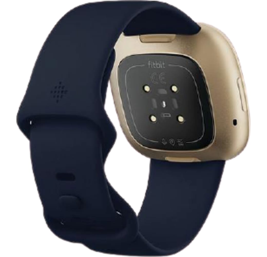 Midnight & Soft gold Fitbit Versa 3 Smartwatch, correa de aluminio, 41 mm.4