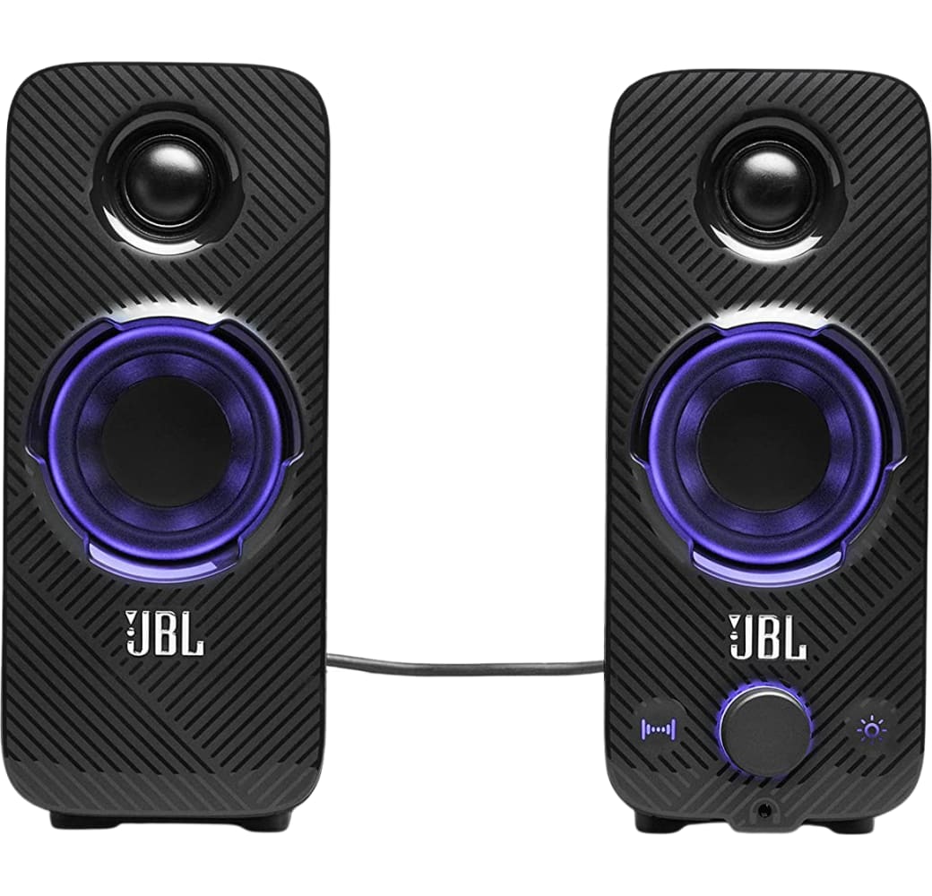 Black JBL Quantum Duo Gaming Speakers.3