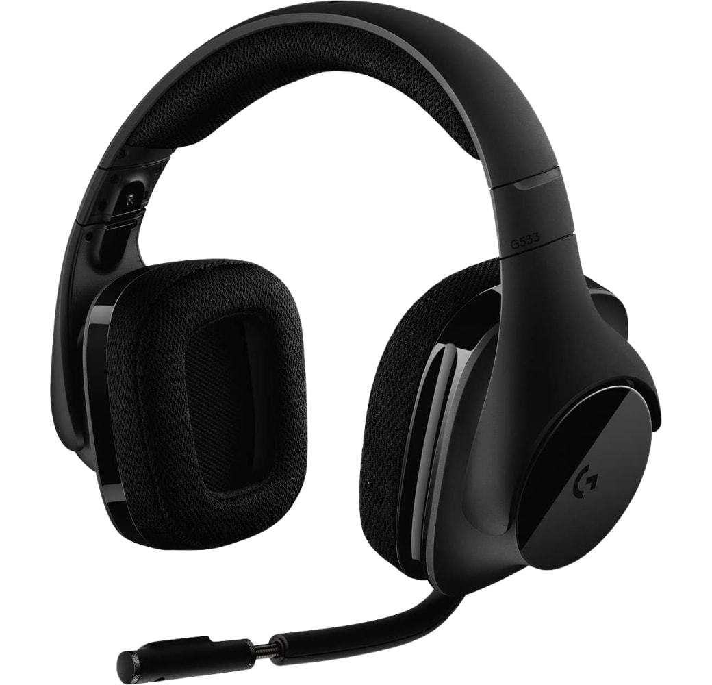 Black Logitech G533 Over-ear Gaming Headphones.1