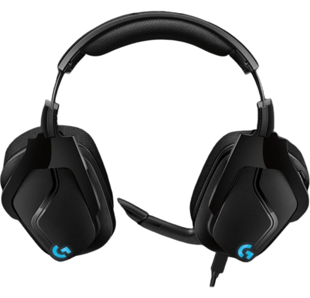 Zwart Logitech G635 over-ear Gaming hoofdtelefoon.4