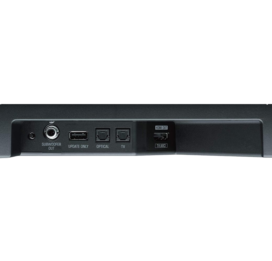 Black Yamaha SR-B20A Soundbar + Integrated Subwoofers.2