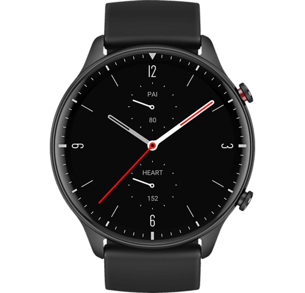 Black Amazfit GTR 2 Smartwatch, Stainless Steel, 46mm.2