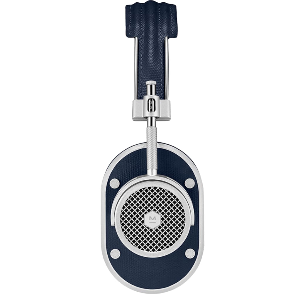 Silver / Navy Master & dynamic MH40 HiFi Over-ear Bluetooth headphones.2