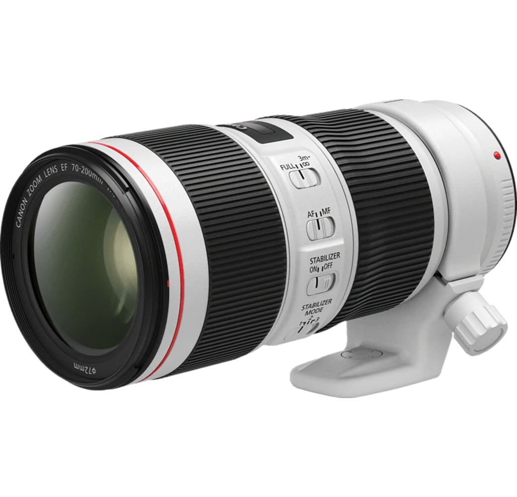 Wit Canon EF 70-200 mm f/4 L IS II Lens.1