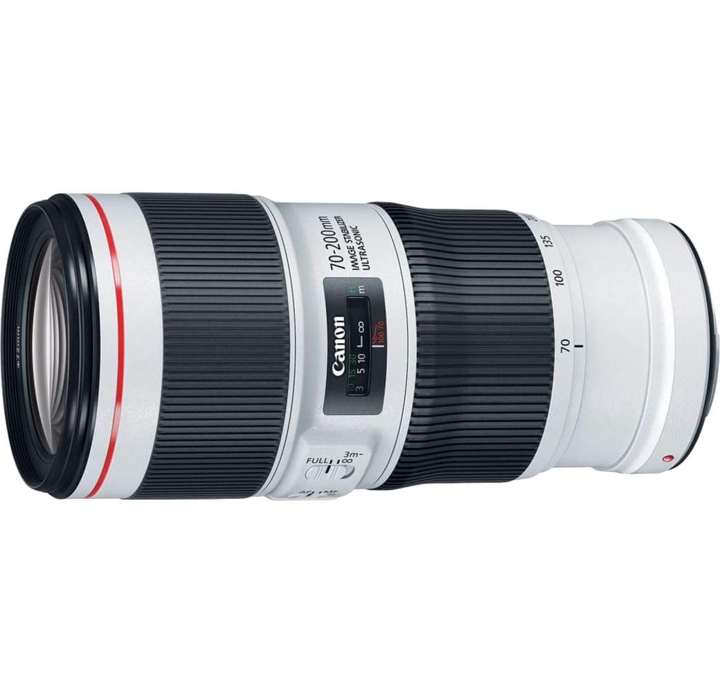 Wit Canon EF 70-200 mm f/4 L IS II Lens.3