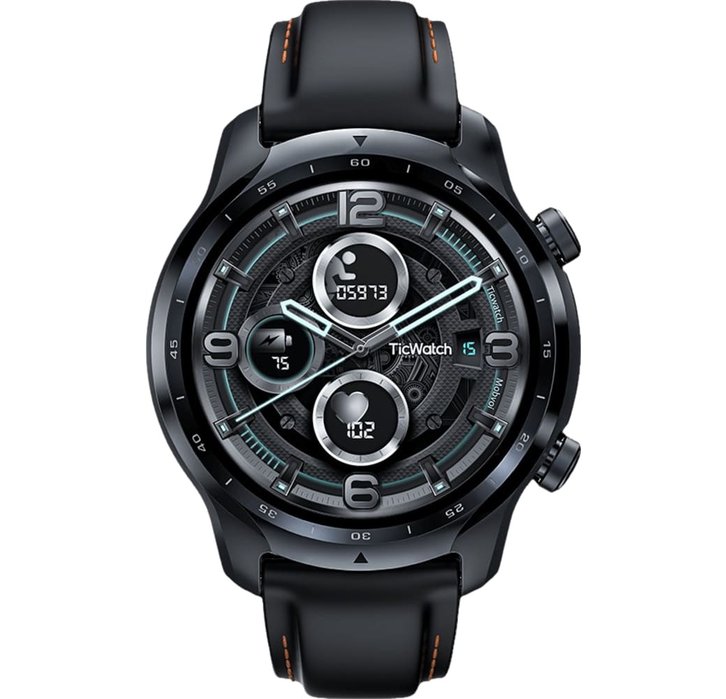 Negro Mobvoi Tic Pro 3 GPS Smartwatch, correa de acero inoxidable, 47 mm.2