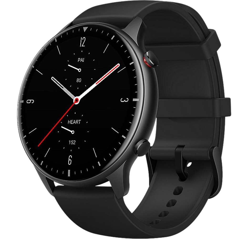 Negro Amazfit GTR 2 Smartwatch, acero inoxidable, 46 mm.1