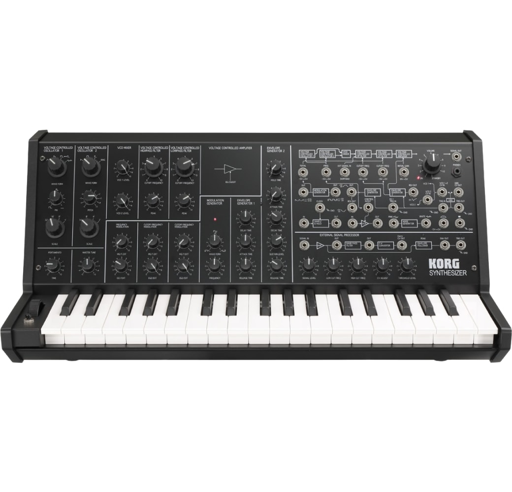 Negro Korg MS-20 mini Monophonic Analog Synthesizer.1