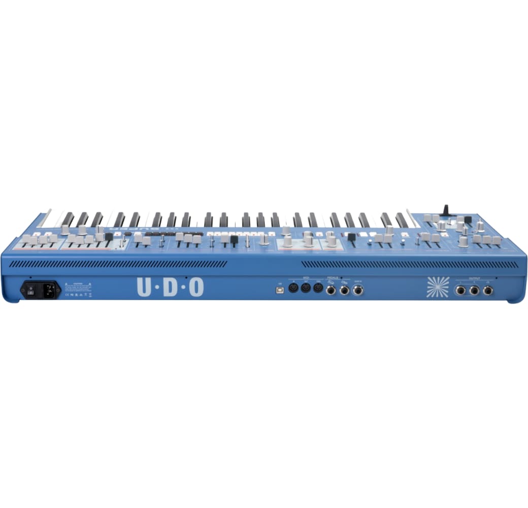 Blauw UDO Audio Super 6 Analoog Hybride Synthesizer.5
