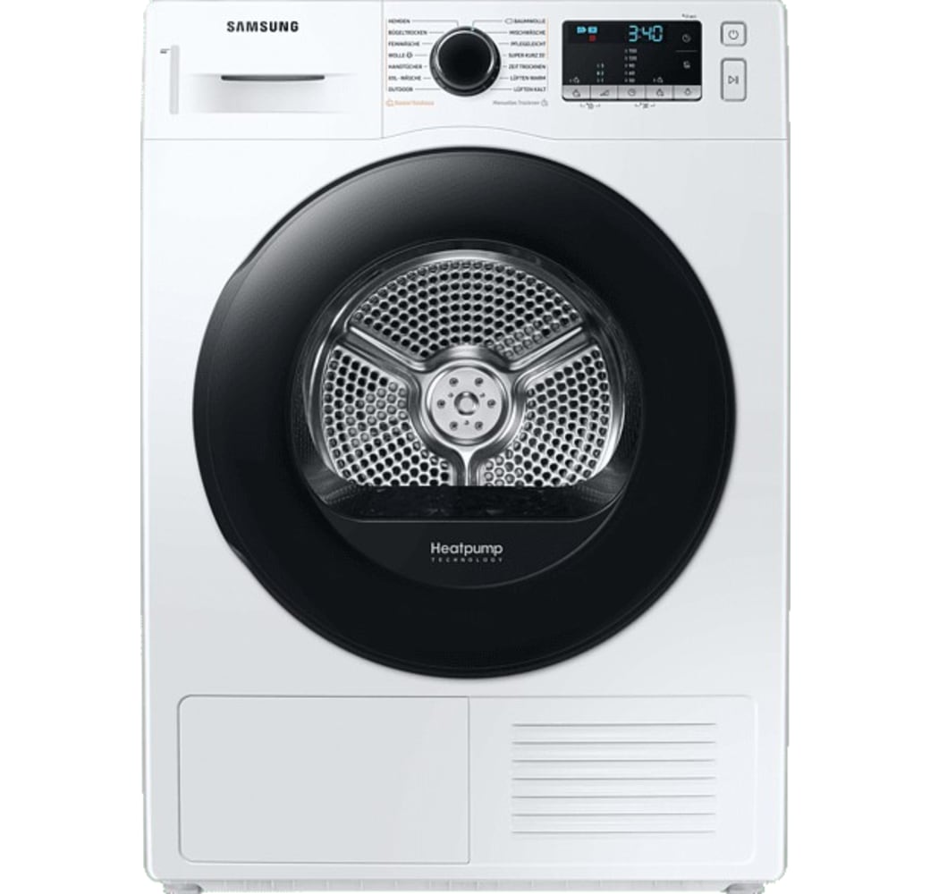 White Samsung Heat Pump Tumble Dryer DV-91TA040AE/EG.1