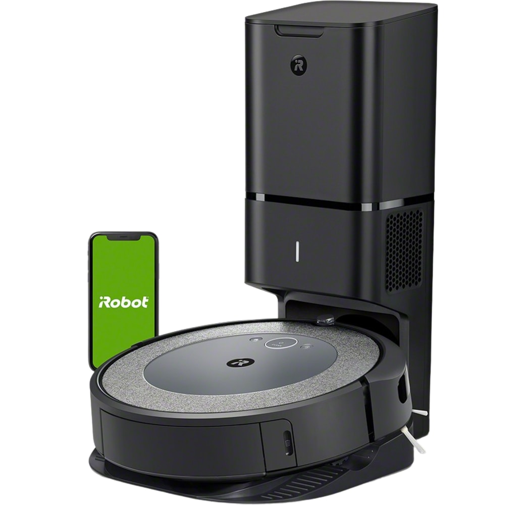 Neutral iRobot Roomba i4+ (i4558) Vacuum Cleaner Robot with Dirt Disposal Station.1