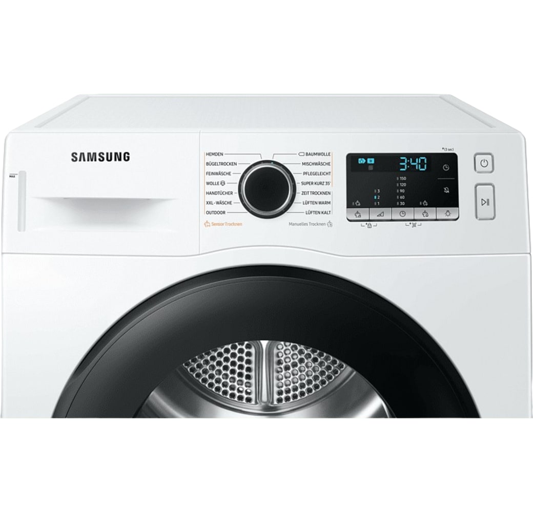 White Samsung Heat Pump Tumble Dryer DV-91TA040AE/EG.2