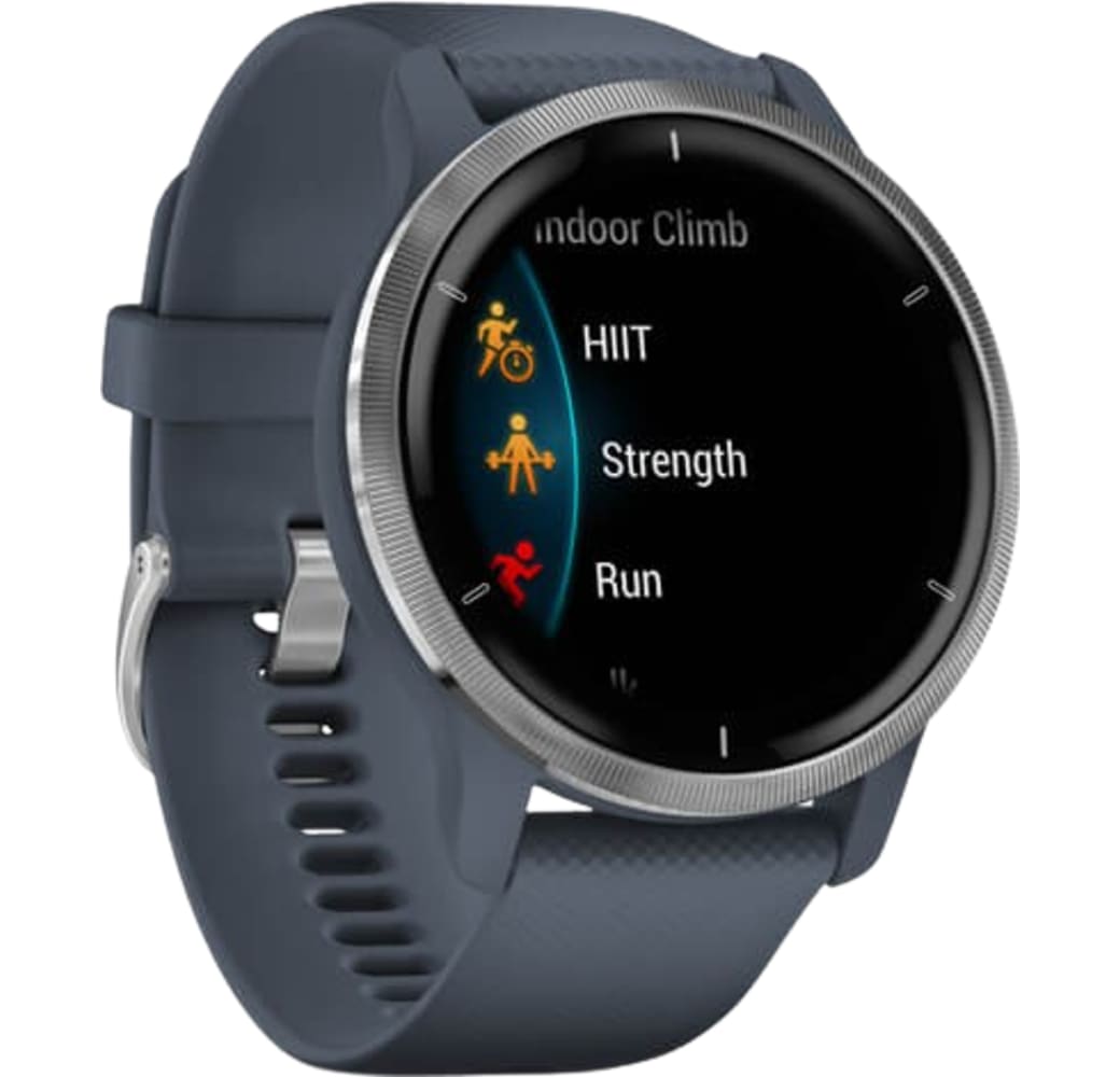 Granite Blue / Silver Garmin Venu 2 Smartwatch, Fiber reinforced polymer case, 45mm.3