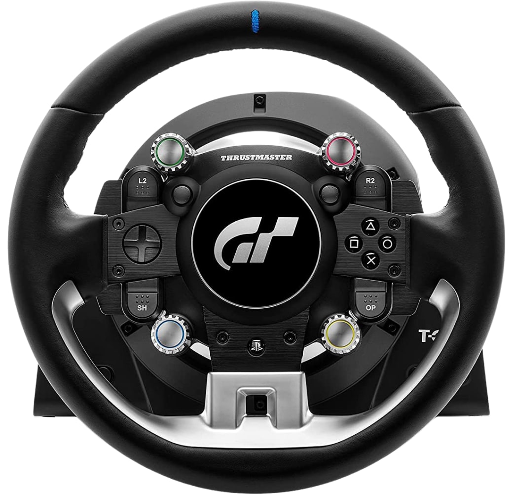 Black Thrustmaster T-GT II Racing Steering Wheel + 3 Pedal Set.3