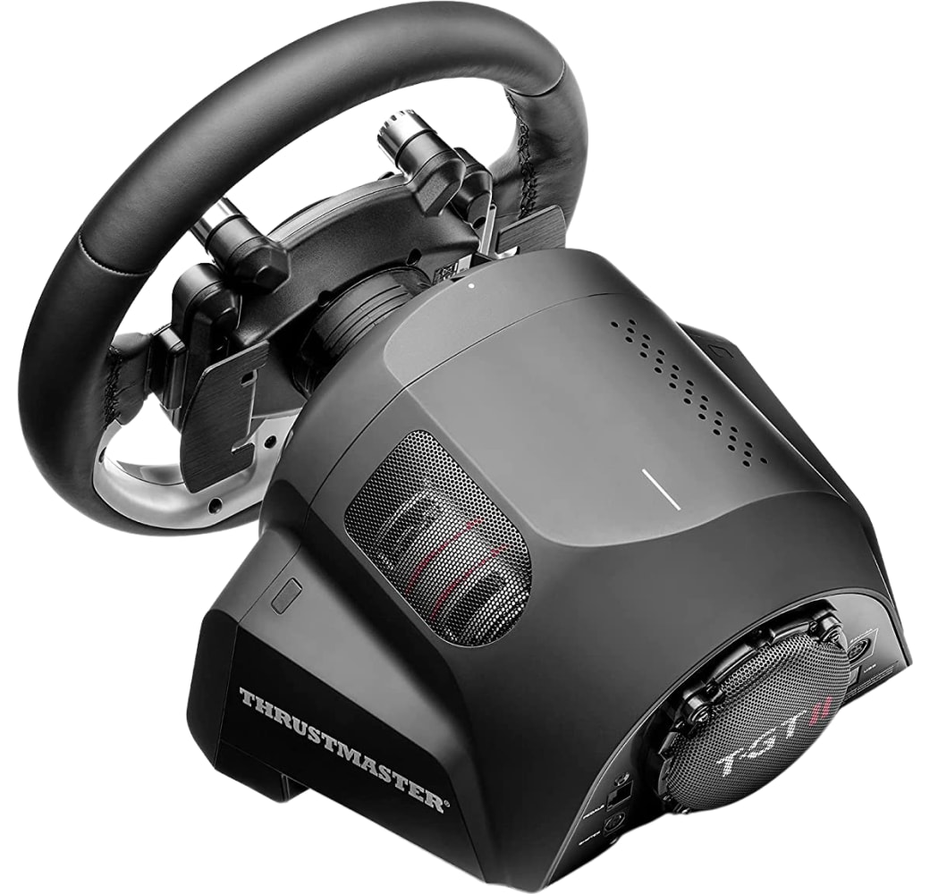 Schwarz Thrustmaster T-GT II Rennsport-Lenkrad + 3 Pedal-Set.4