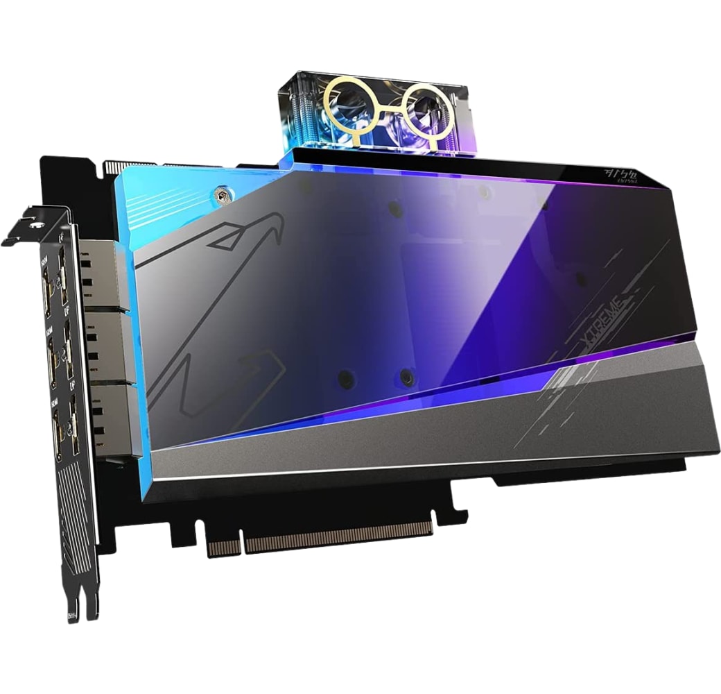 Black Gigabyte Aorus GeForce RTX 3090 XTREME WATERFORCE WB 24G Tarjeta gráfica.1