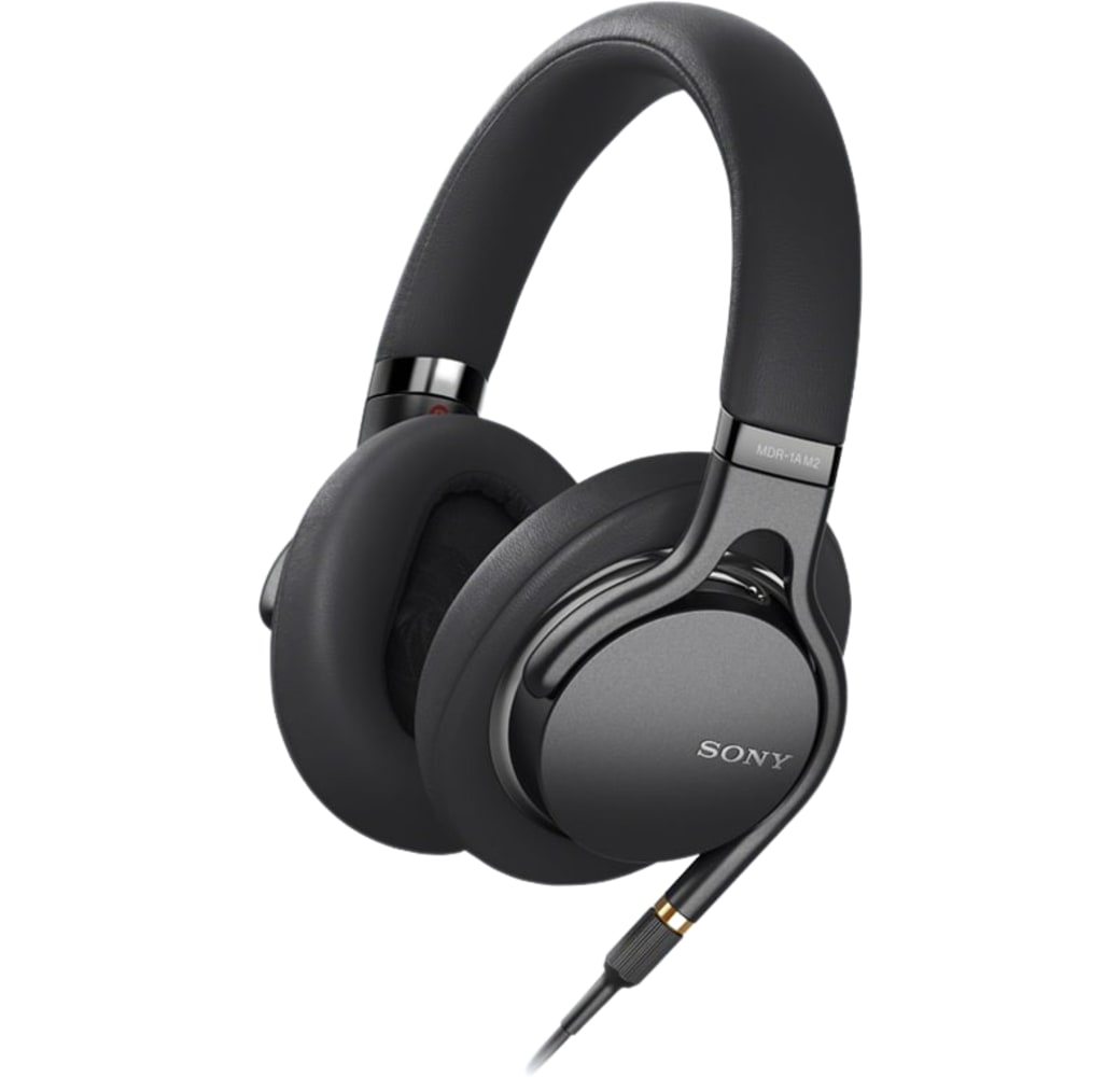 Zwart Sony MDR-1AM2 On-ear hoofdtelefoon met hoge resolutie.1