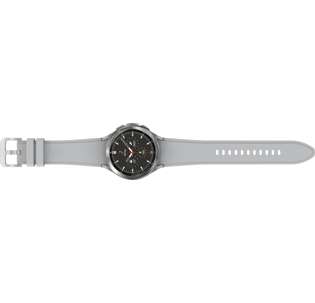 Plata Samsung Galaxy Watch4 Clásico Smartwatch, correa de acero inoxidable, 46 mm.4