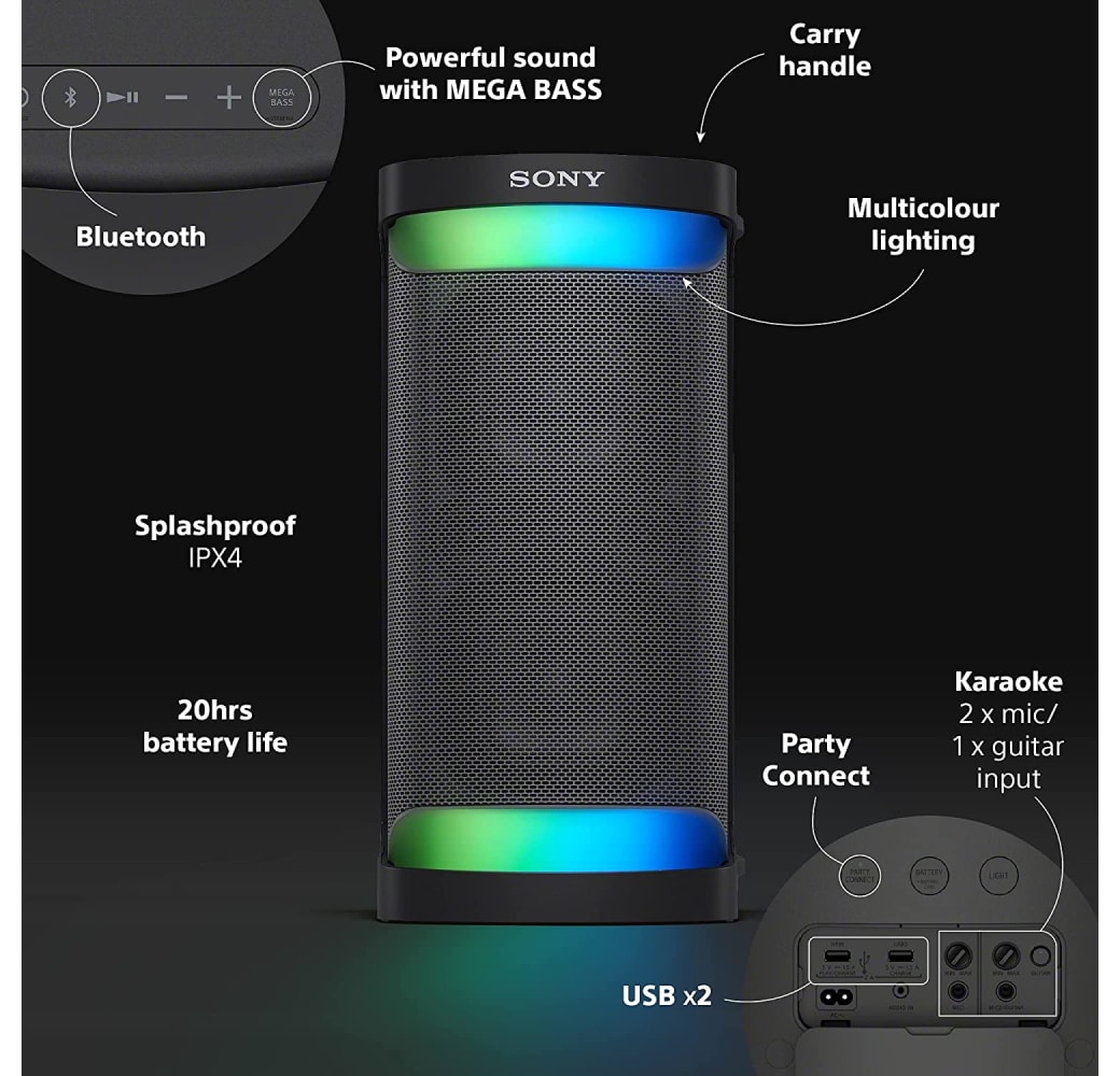 Zwart Sony SRS-XP500.6