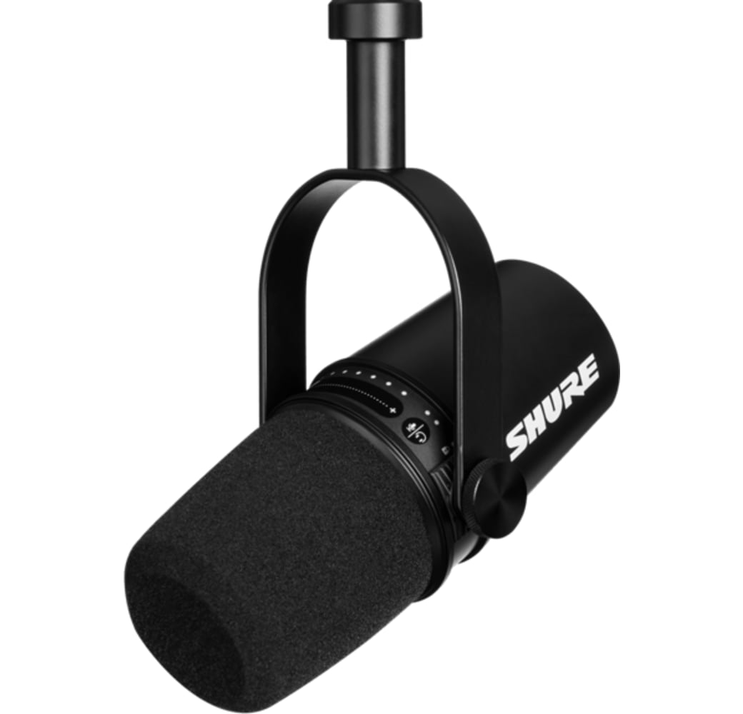 Zwart Shure MV7 Podcast Microfoon.1