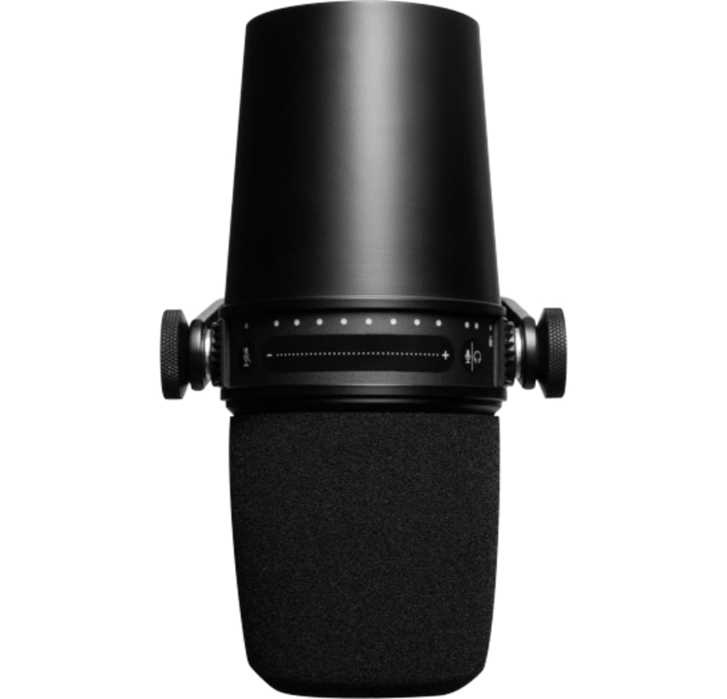 Negro Micrófono para podcast Shure MV7.3