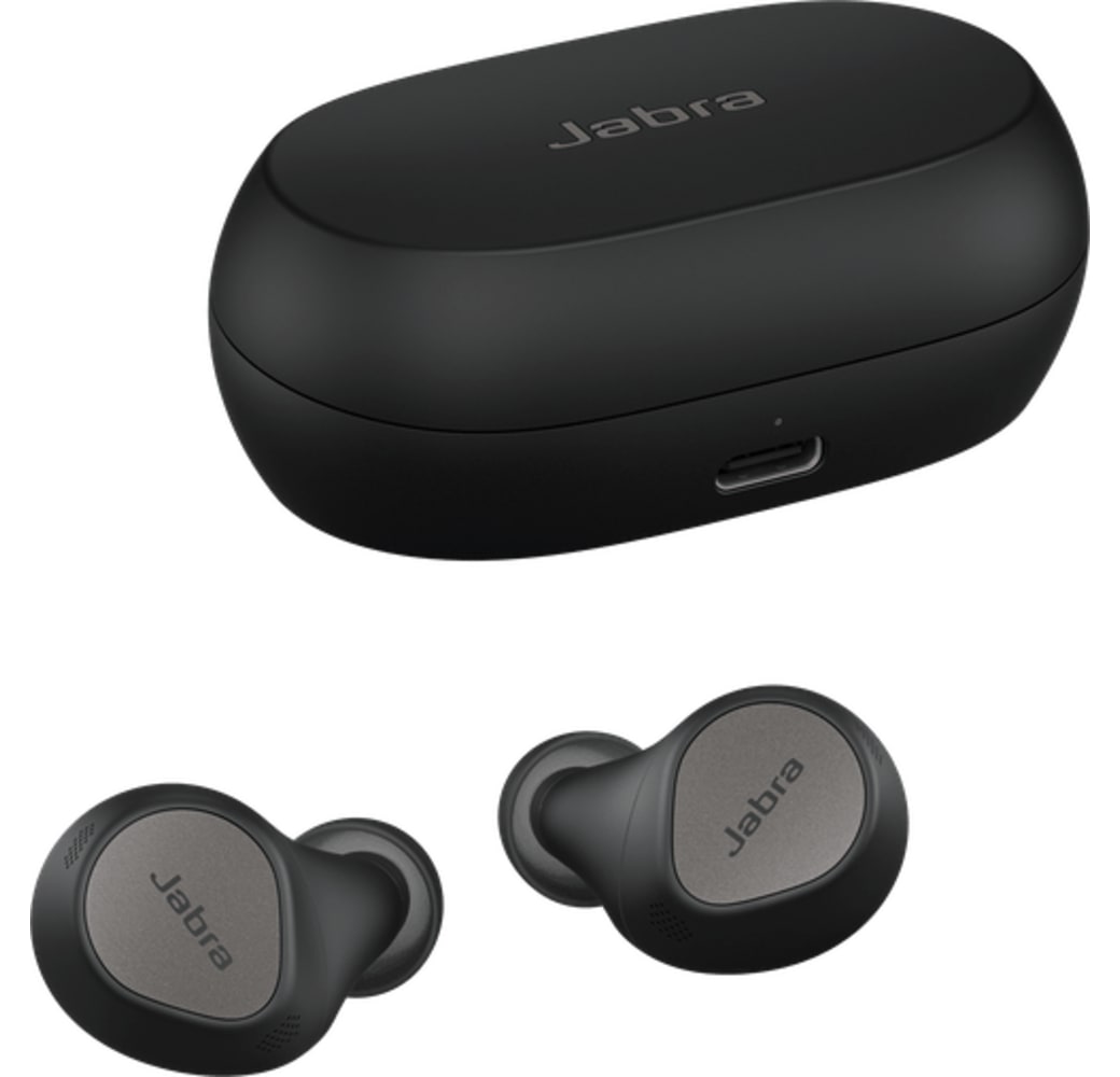 Titan Schwarz Jabra Elite 7 Pro Noise-cancelling In-ear Bluetooth Kopfhörer  (inkl. drahtlosem Ladegerät) .3