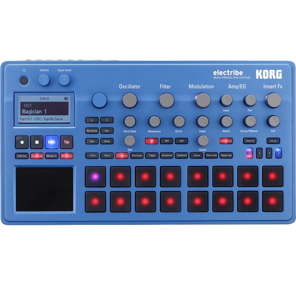 Blue Korg Electribe Draagbaar Muziek Productie Station.1